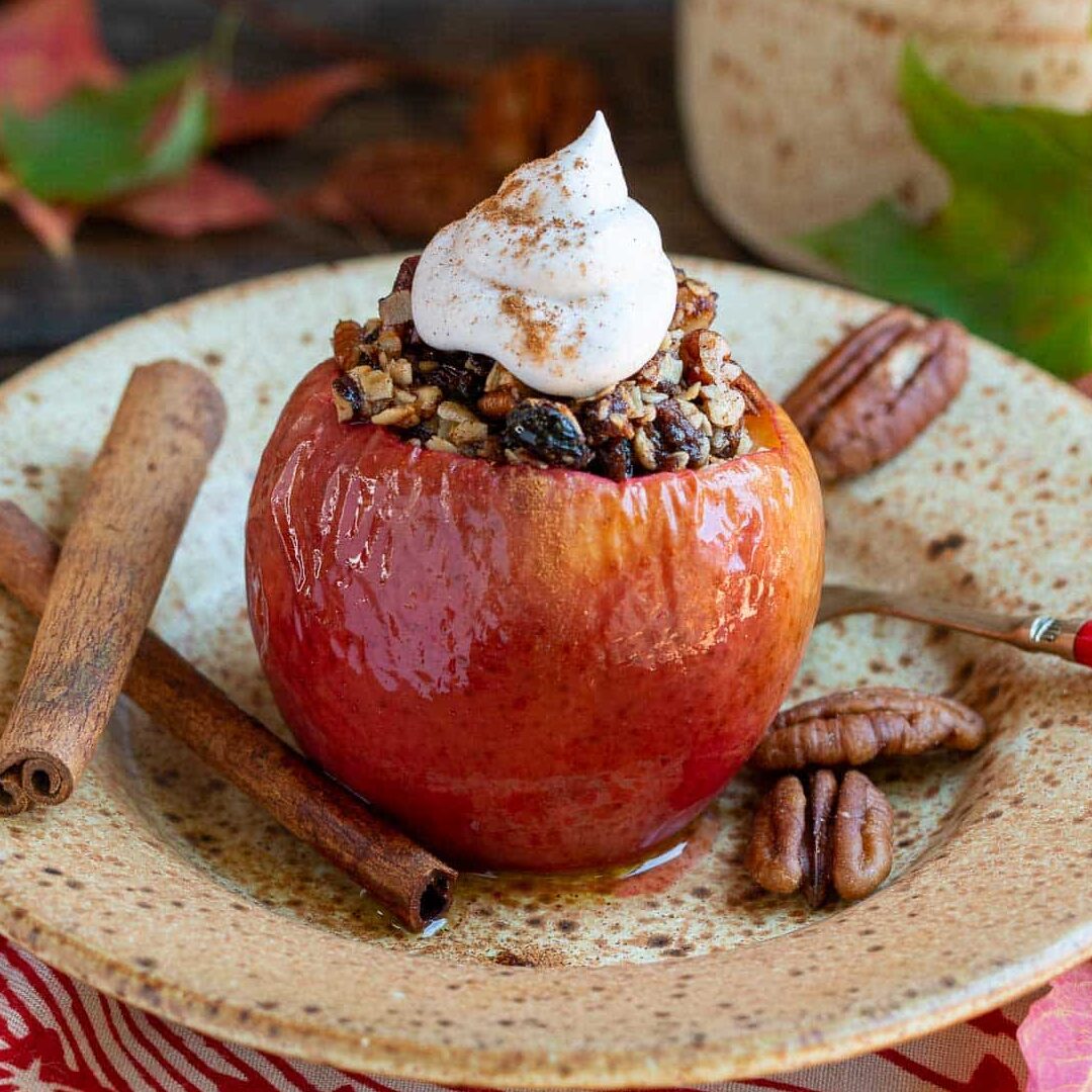 Easy Air Fryer Baked Stuffed Apples Recipe Air Fryer Delights